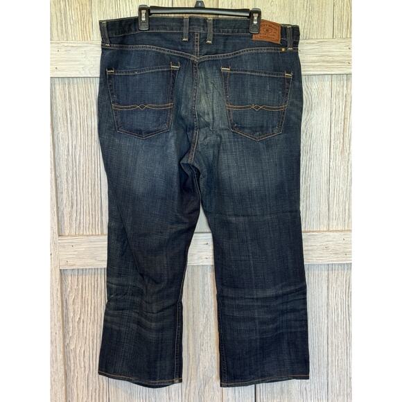 Lucky Brand Vintage 361 Mens Blue Mid Wash Denim Straight Leg Jeans Size 38x34 - Picture 2 of 7